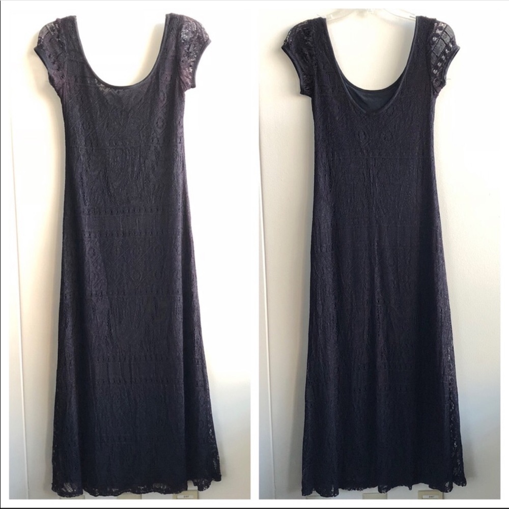 Vintage Scoop Back Lace Dress